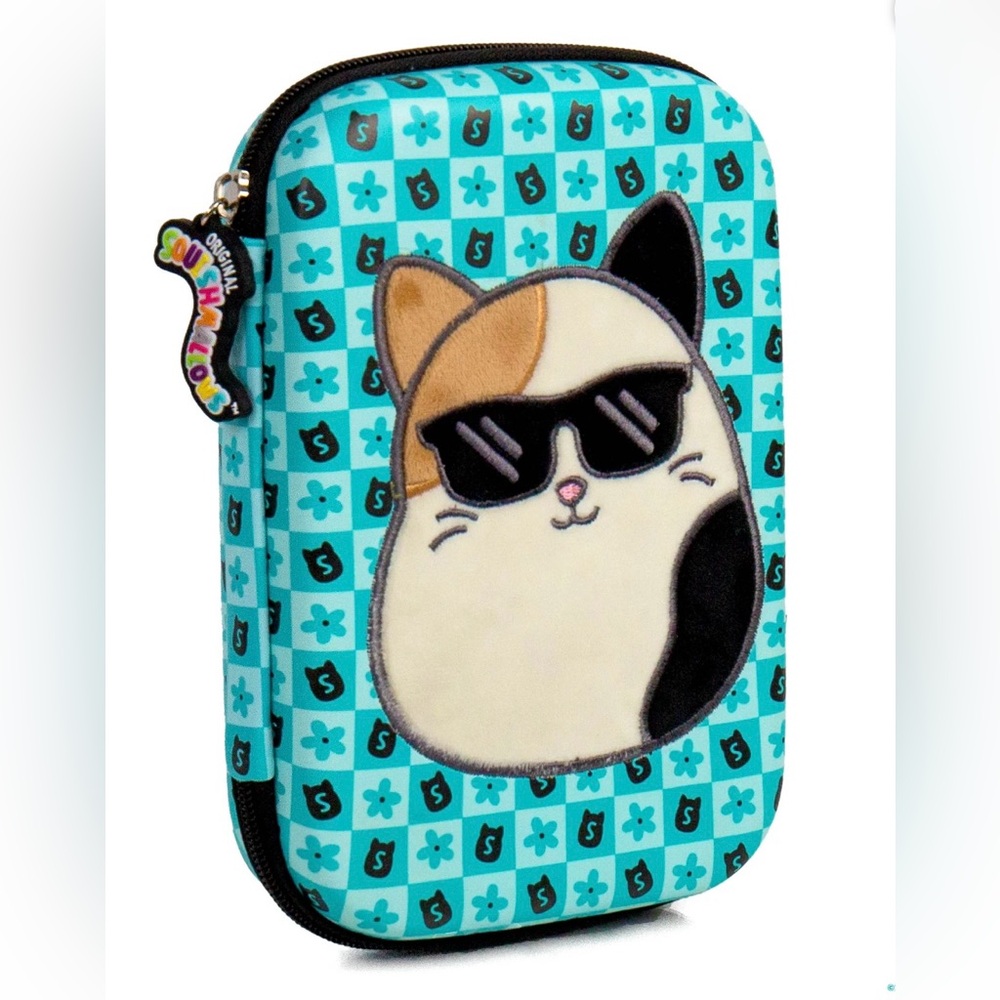 Squishmallows Cam the Cat Hardshell Case NWT Pencil Pouch